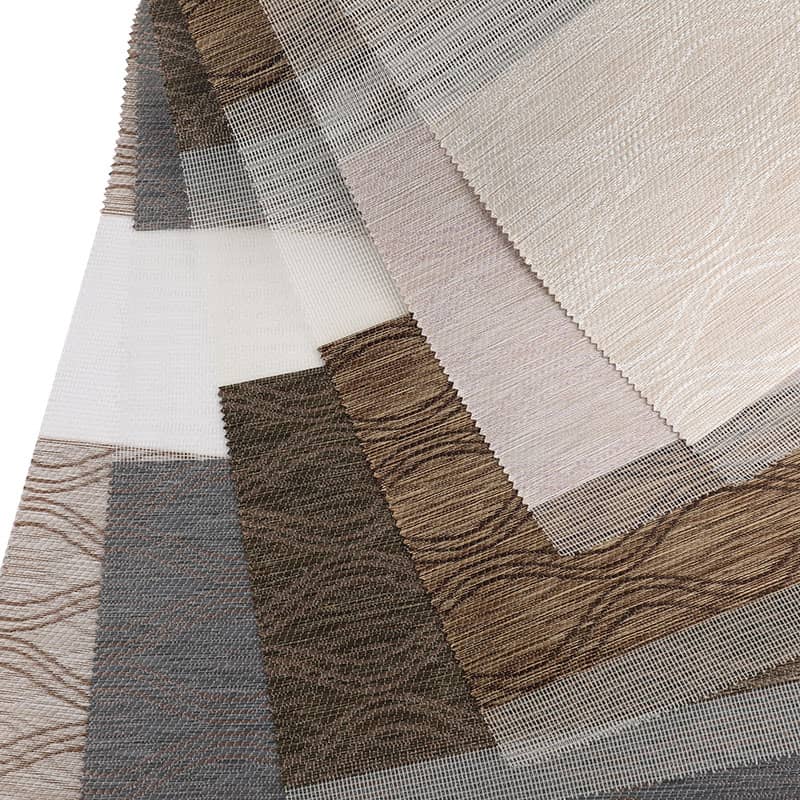 F040 Hotel-Schlafzimmer-Tag-Nacht-Vorhang, halbverdunkelnd, Zebra-Rollostoff