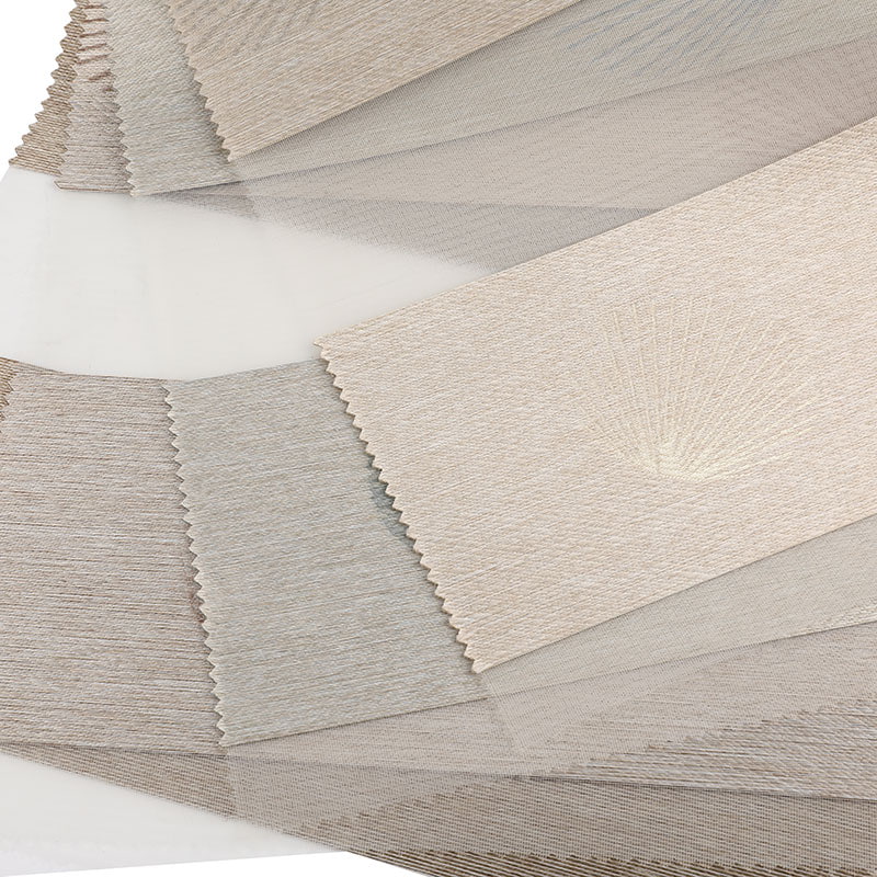 GD03 Einfacher, modischer, weicher Gaze-Vorhang, Jacquard-Zebra-Jalousiestoff