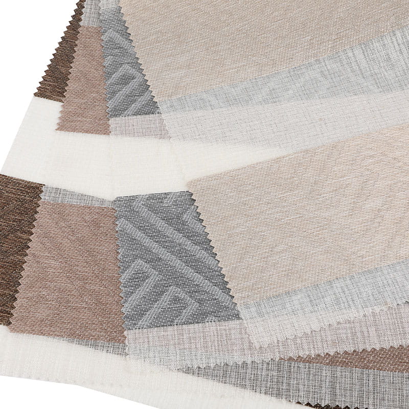 GD10 Doppellagiger, lichtdurchlässiger, halbverdunkelnder Zebra-Rollostoff