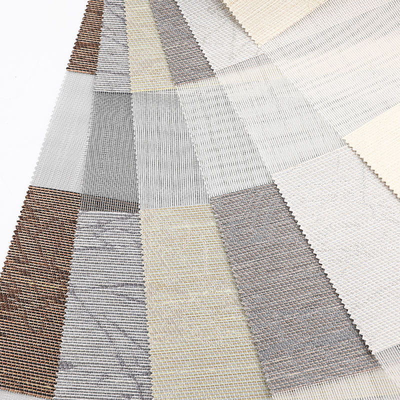 F079 Polyester-Vorhang aus weicher Gaze, Jacquard-Zebra-Jalousiestoff