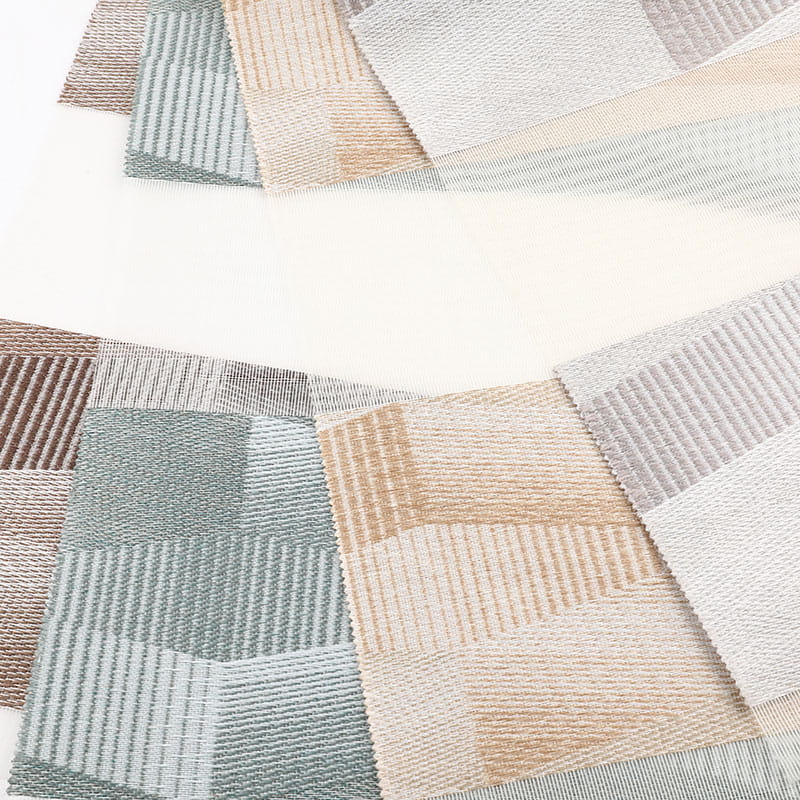 YX010 Büro-Blackout-Jacquard-Stickerei-Zebra-Rollostoff