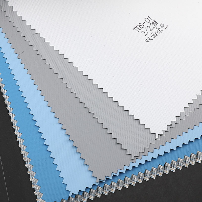 TDS 200/230 cm Double Face Color Glue 100 % Verdunkelungsrollostoff